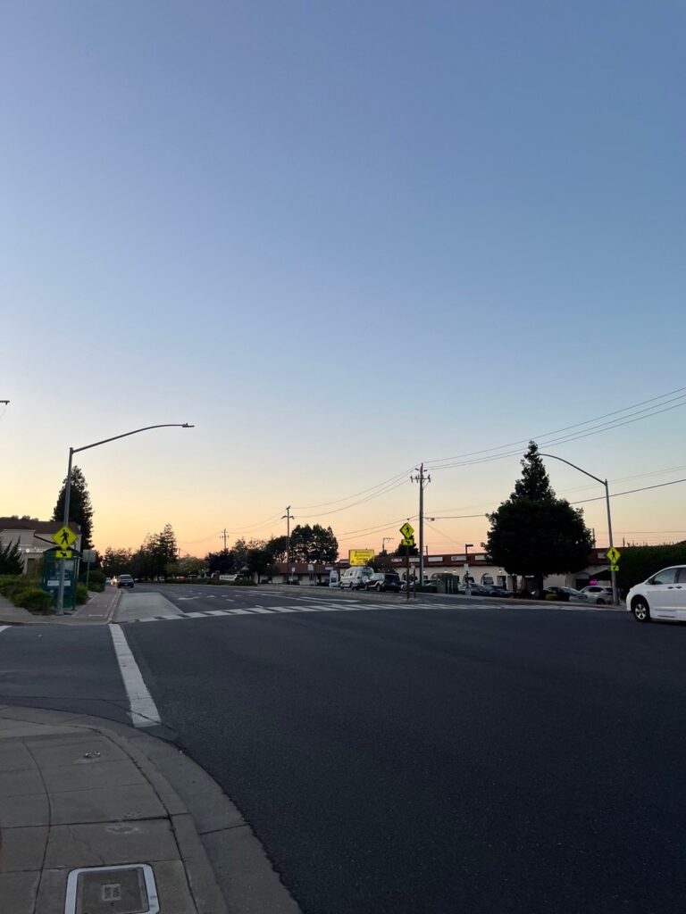 ホテルの夕焼け
